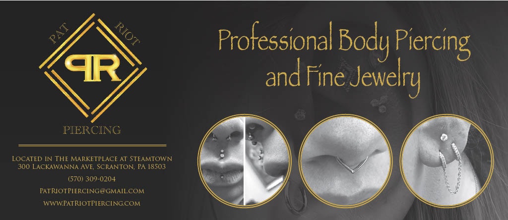 Pat Riot Piercing — Professional Body Piercing and Fine Jewelry promotional banner